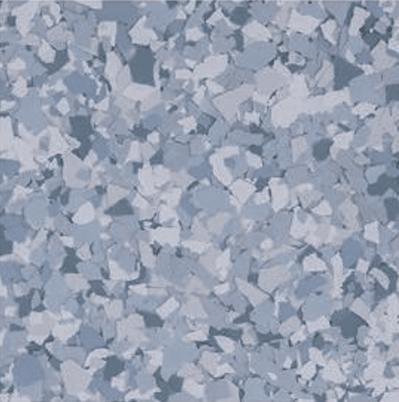 Shoreline flake blend: cream and beige chips with dark accents