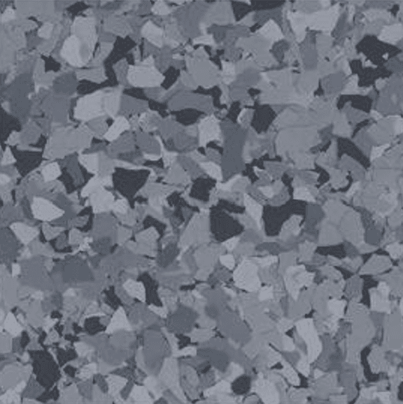 Orbit flake blend: classic mixed gray chips